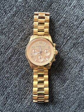 Michael Kors Janey Gold Dial Gold Tone Stainless Steel Women\'s Watch New Michael Kors MK 3485 Janey Gold Tone Stainless Steel Womens  main image 4